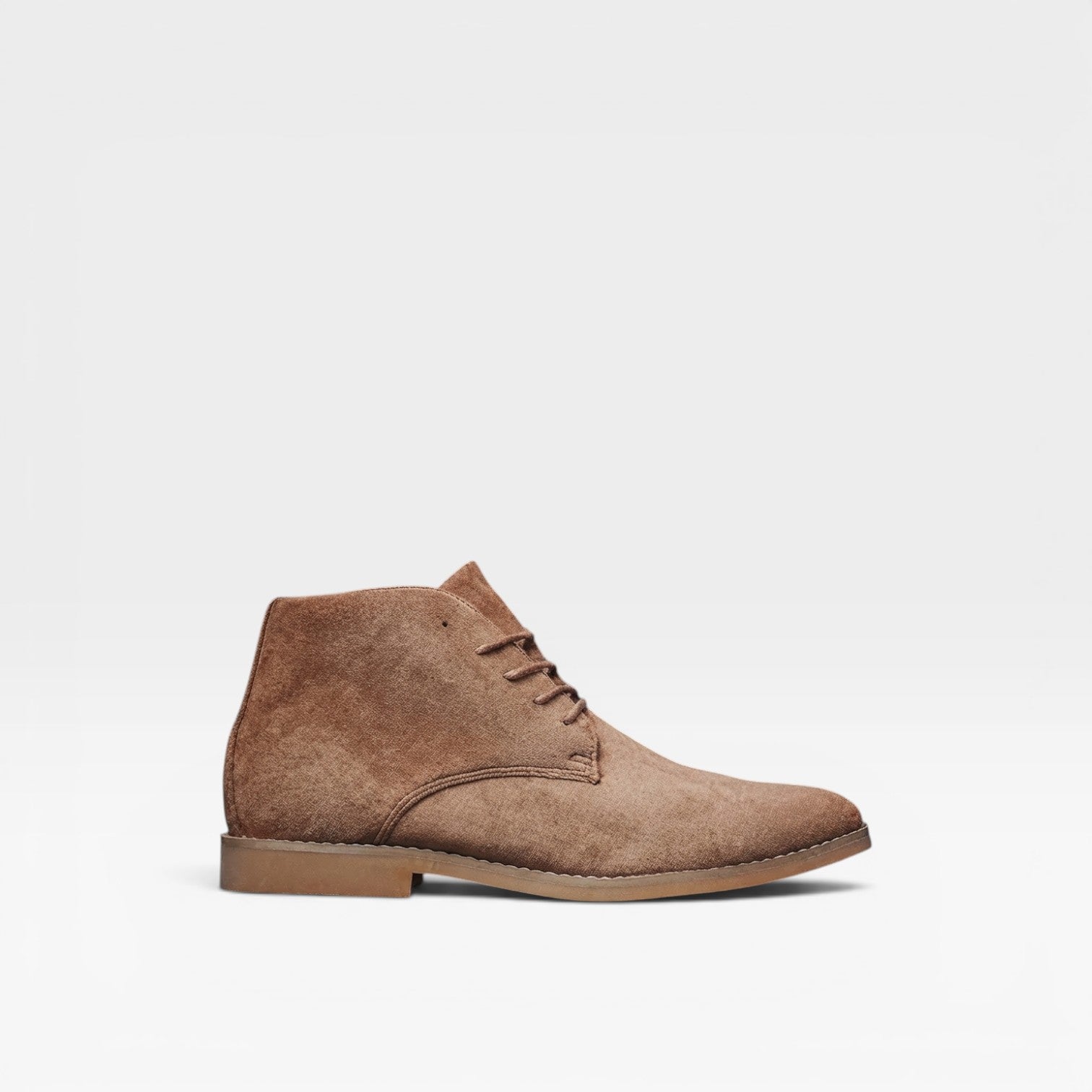 Bottes désert en daim pour hommes – Bottines classiques à lacets cheville Chukka