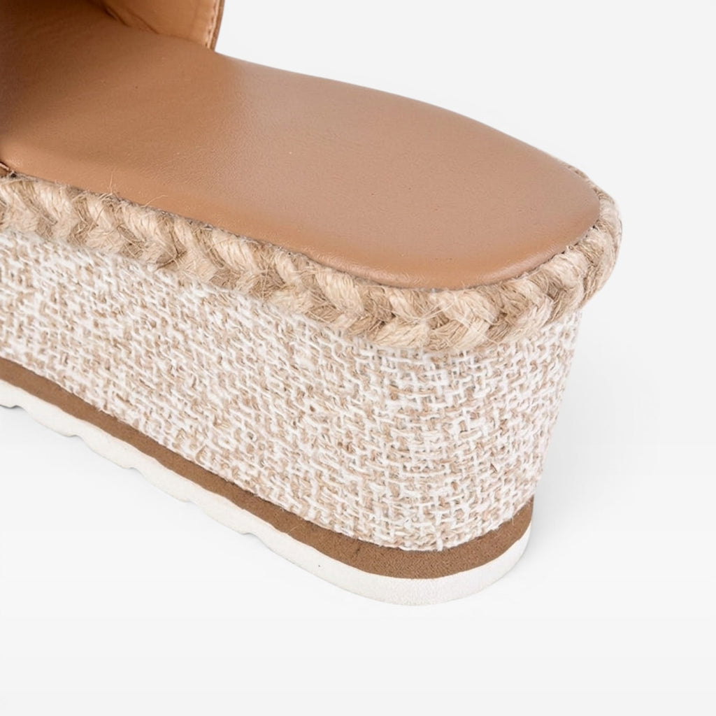 Women's Espadrille Wedge Slides – Comfortable Open Toe Summer Sandals