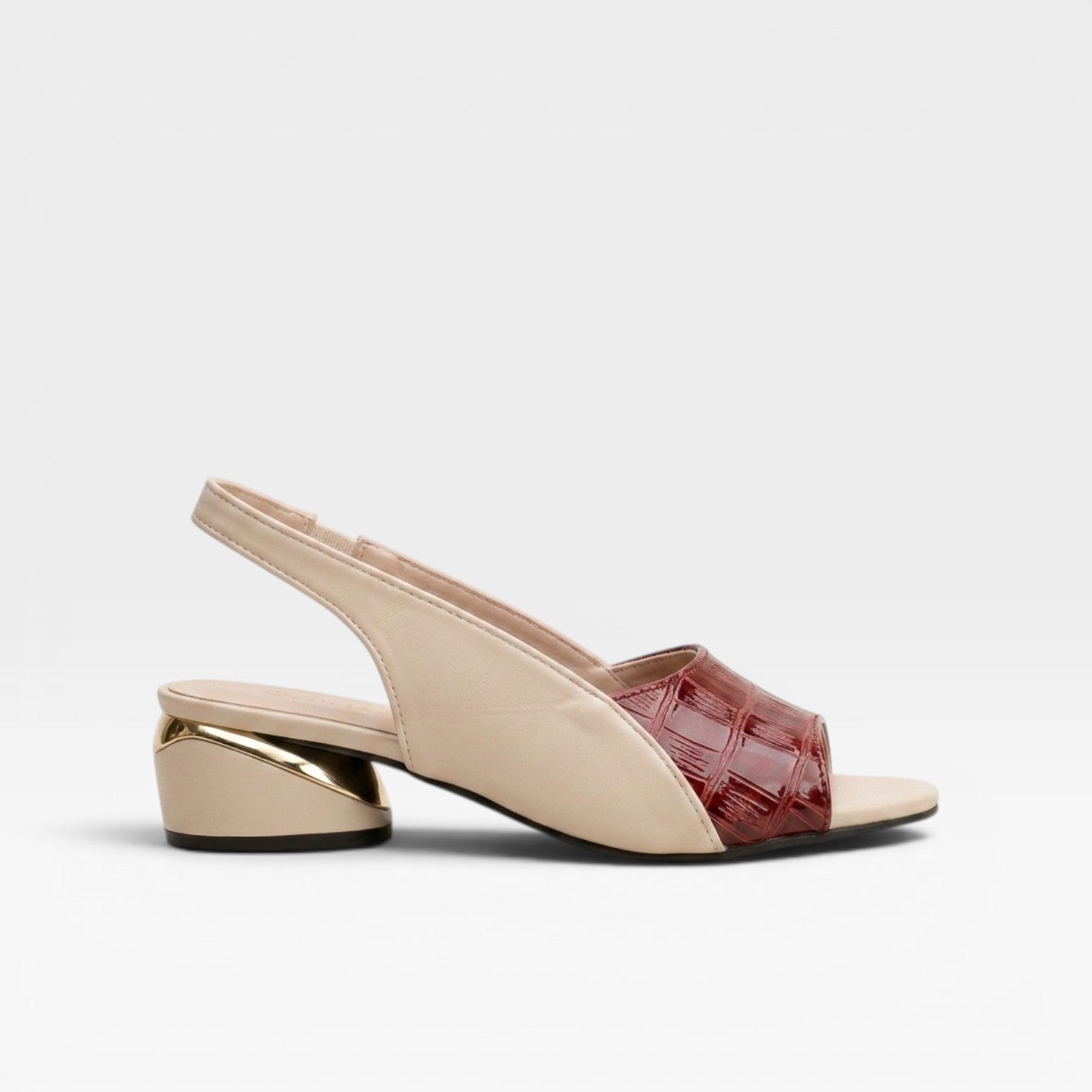 Women's Block Heel Slingback Sandals – Comfortable Open Toe Dressy Style