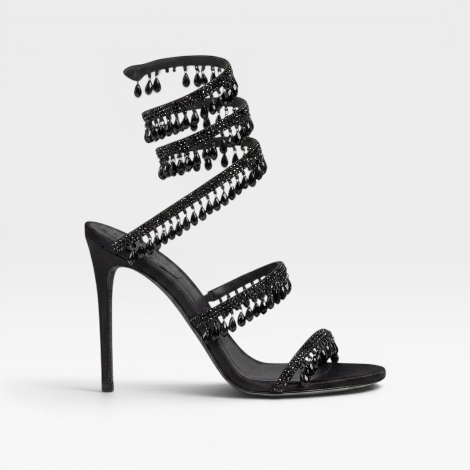 Women’s Crystal High Heel Sandals – Elegant Strappy Heels for Special Occasions