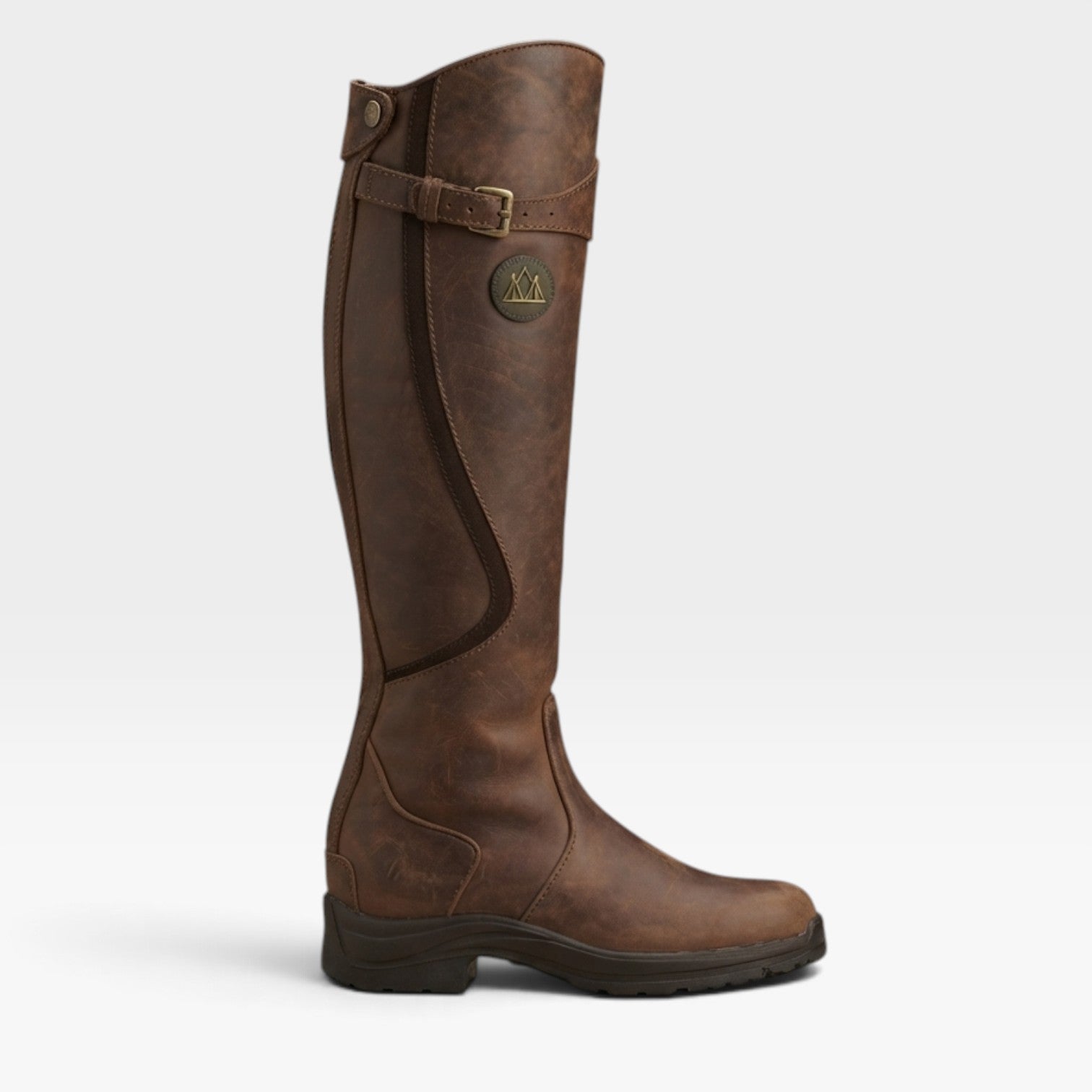Women's Tall Country Boots – Waterproof Buckle Strap Riding Boots