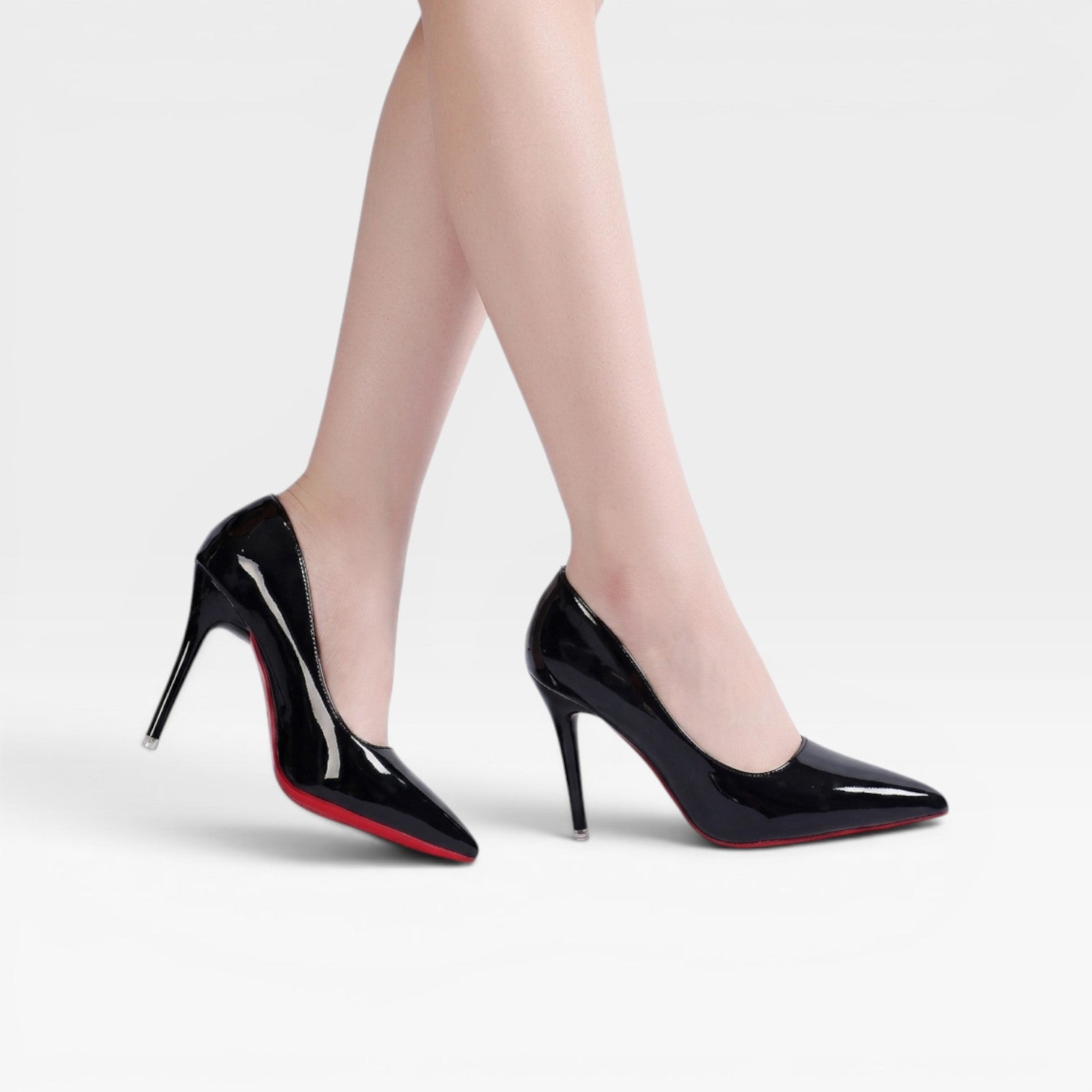 Women's Patent Pointed Toe Court Shoes – Classic Stiletto Heels for Occasions
