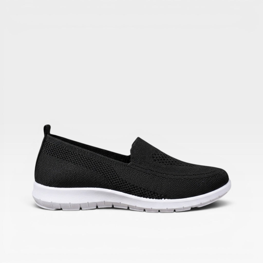 Women's Breathable Knit Slip On Trainers – Comfortable Walking Shoes