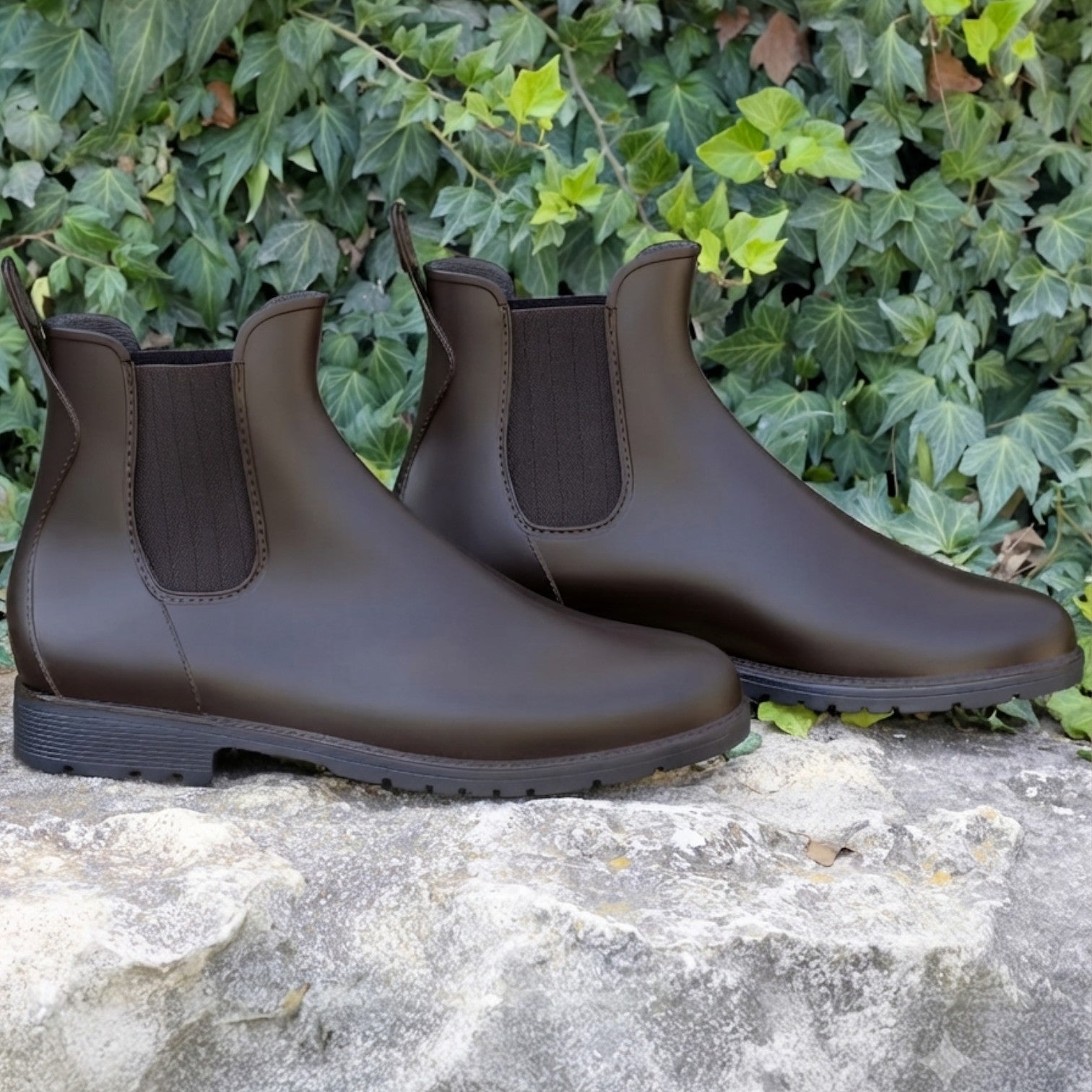Bottes de pluie Chelsea pour femmes – Bottines élégantes, imperméables et faciles à enfiler