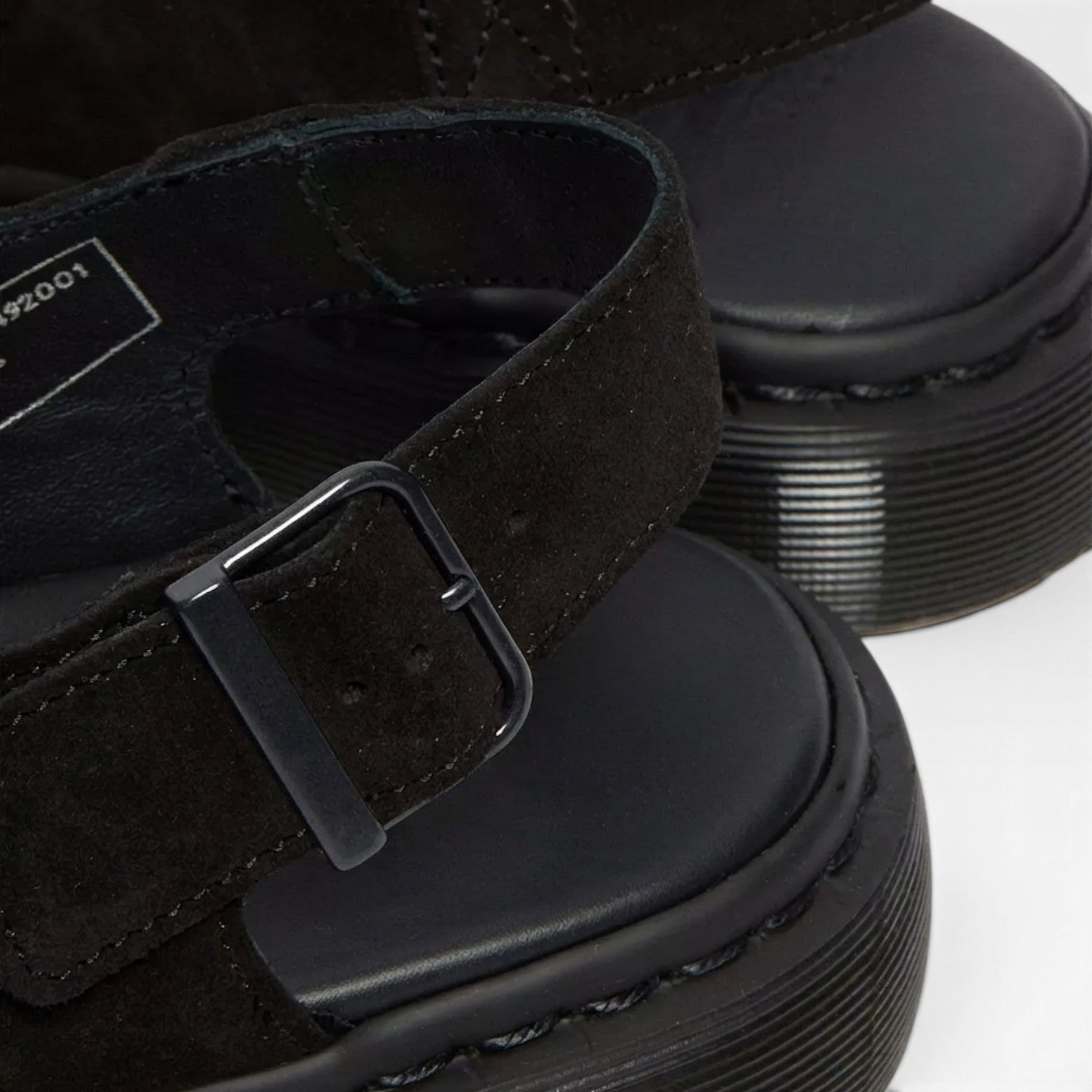 Men's Suede Double Buckle Mules – Closed Toe Comfort Clogs
