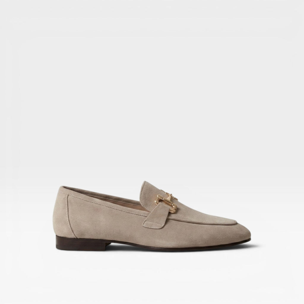 Men's Suede Slip On Loafers – Elegant Chain Detail Classic Style for Everyday and Business Wear
