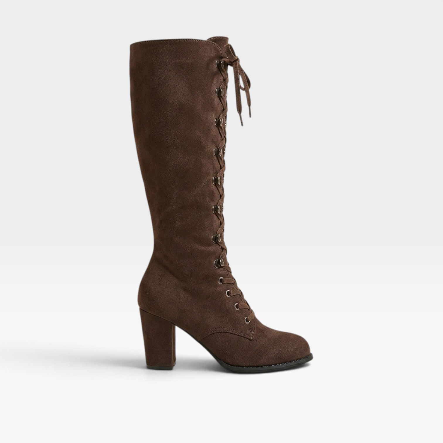 Women's Lace-Up Block Heel Boots