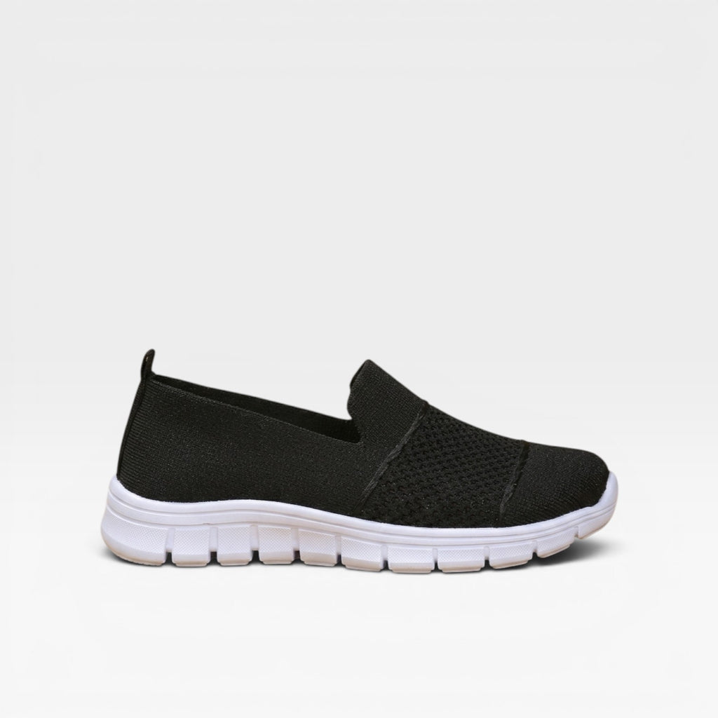 Women's Breathable Knit Slip On Sneakers – Lightweight Comfort Trainers