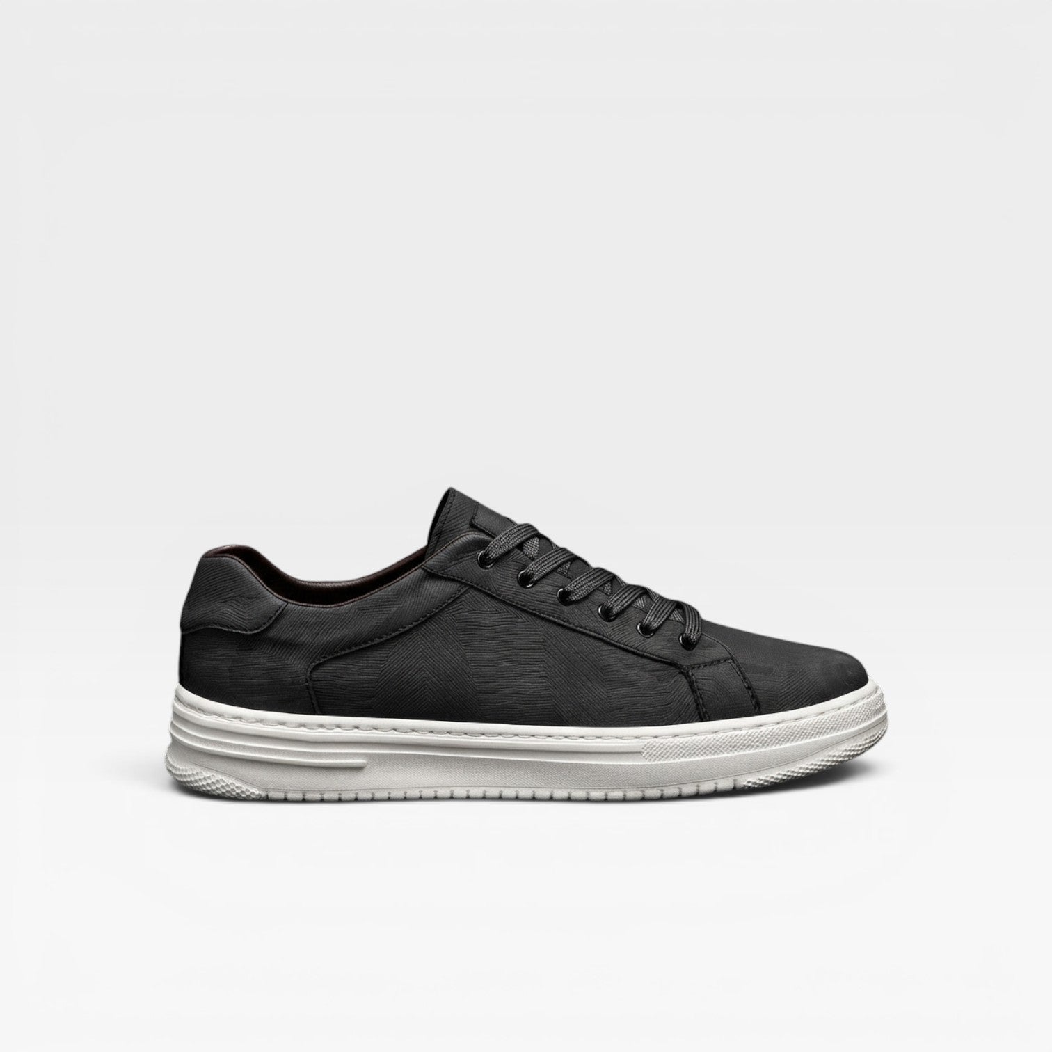 Baskets en cuir pour hommes – Baskets classiques à lacets décontractées et élégantes pour tous les jours