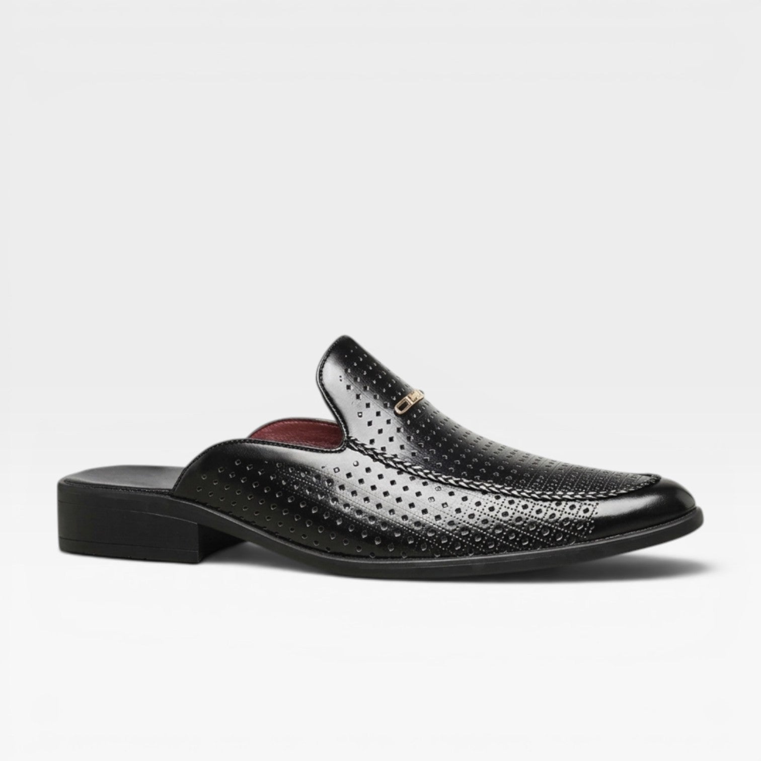 Men's Leather Mules – Backless Slip On Loafers Smart Casual Slides