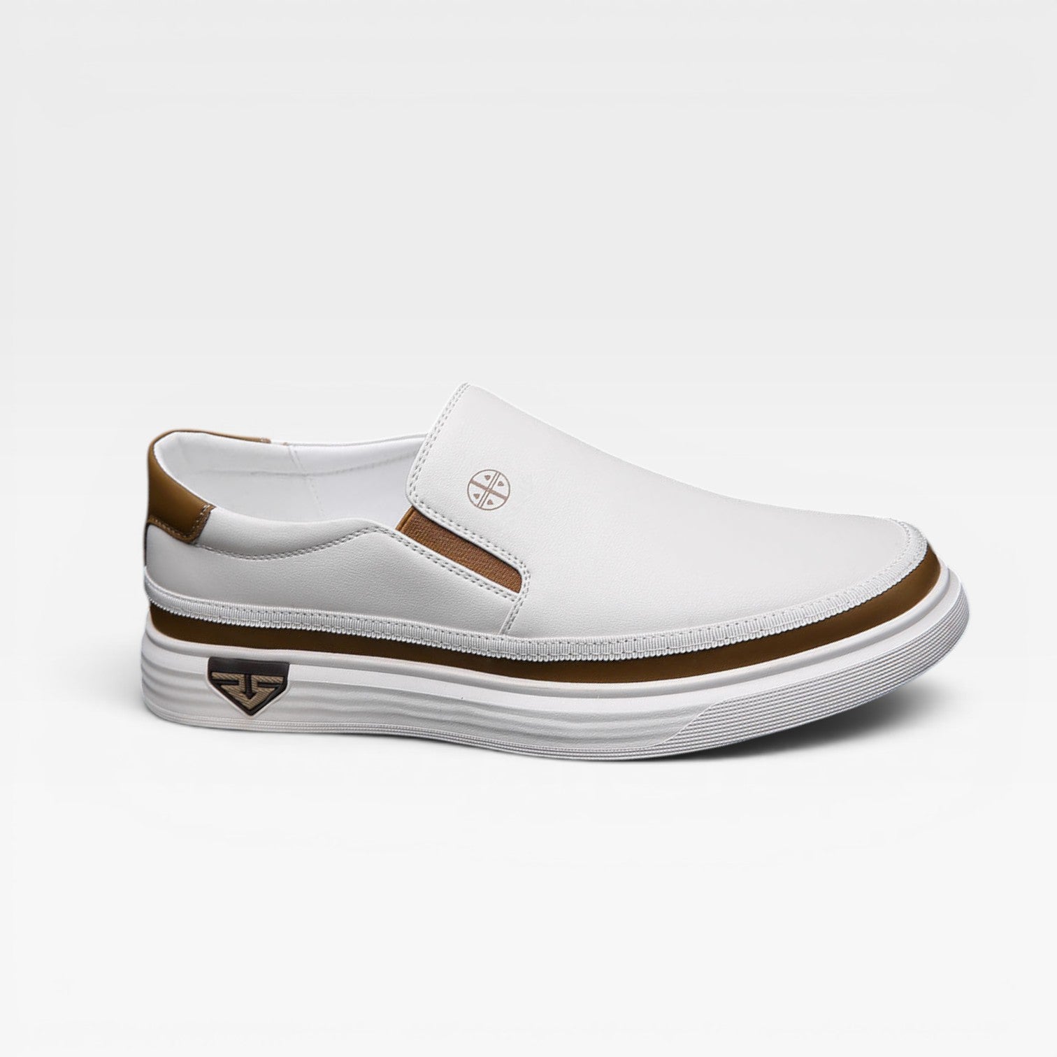 Men's Leather Slip On Trainers – Casual Comfort Sneakers