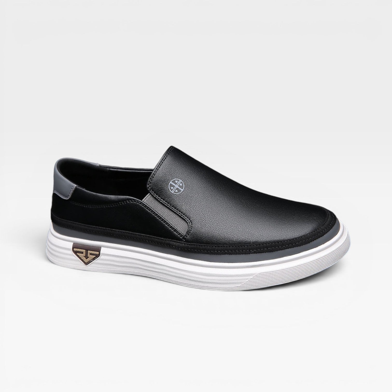 Men's Leather Slip On Trainers – Casual Comfort Sneakers