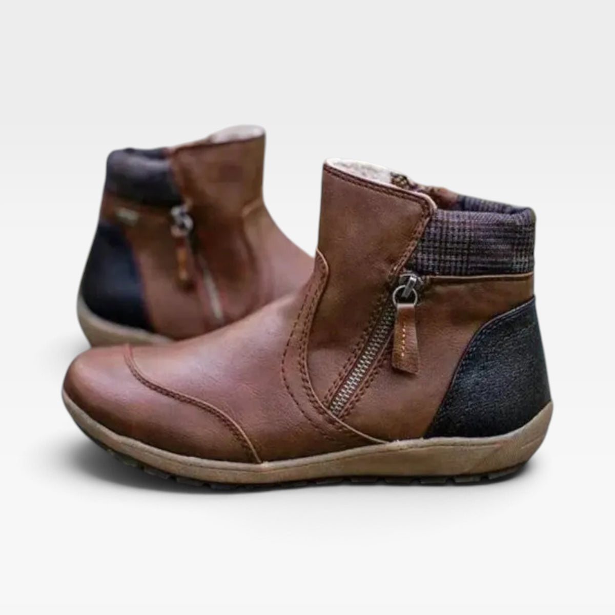 Women's Waterproof Leather Ankle Boots – Orthopedic Shoes