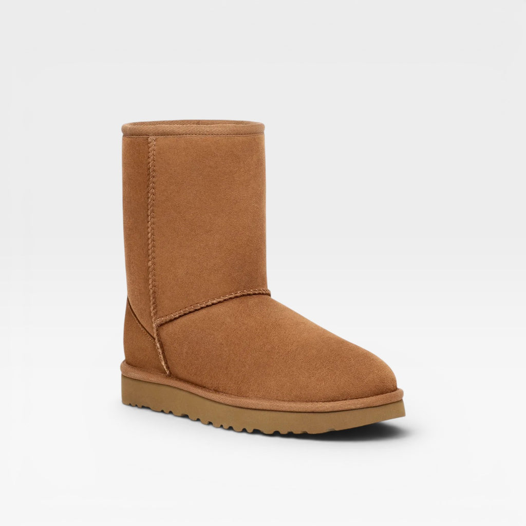 Women's Cowhide Suede Ankle Boots – Cozy Winter Boots
