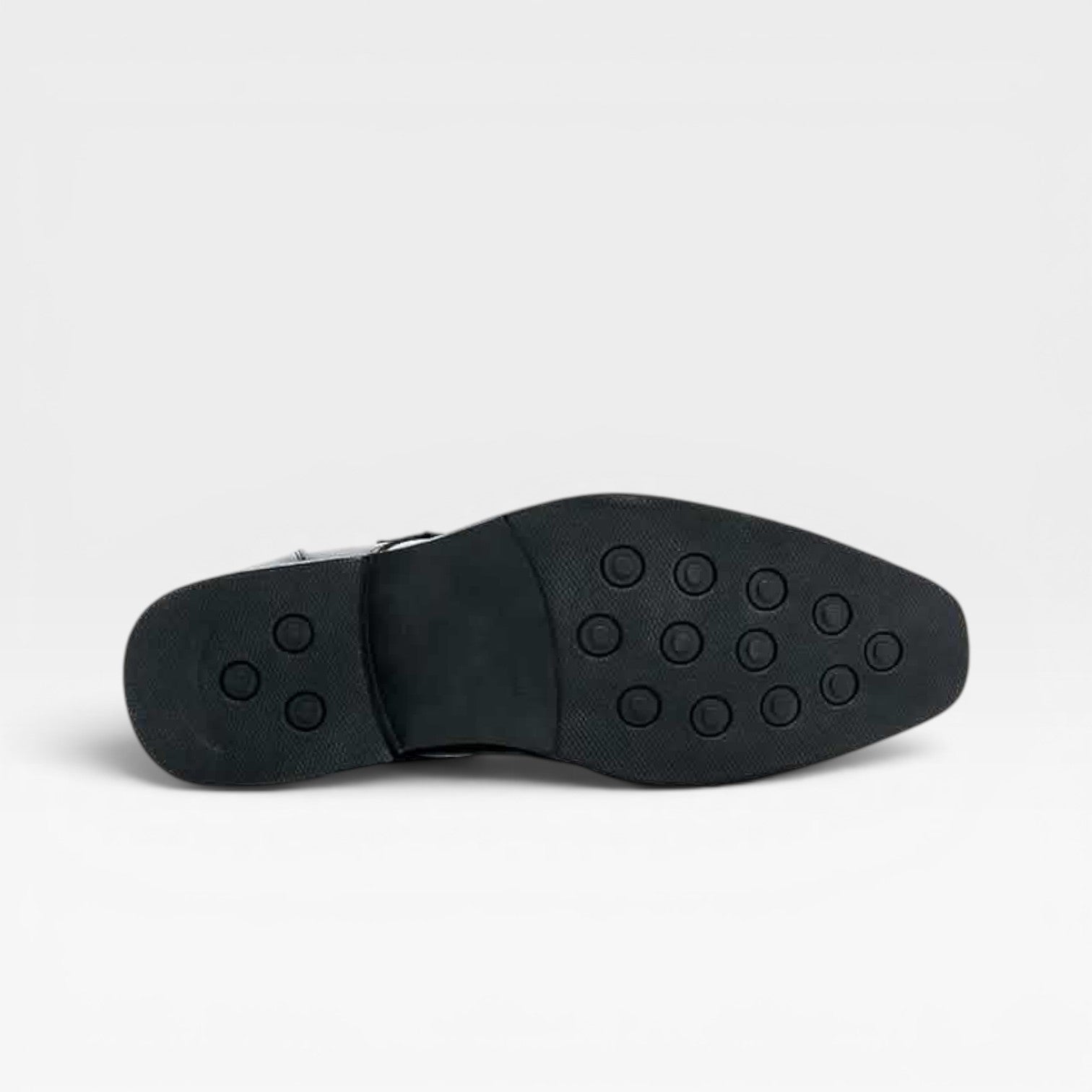 Chaussures à boucle moniale en cuir pour hommes – Chaussures habillées classiques à enfiler