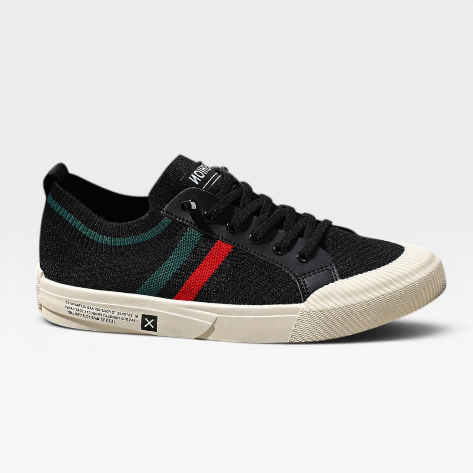 Men's Italian Style Knit Trainers – Lace Up Casual Comfortable Sneakers