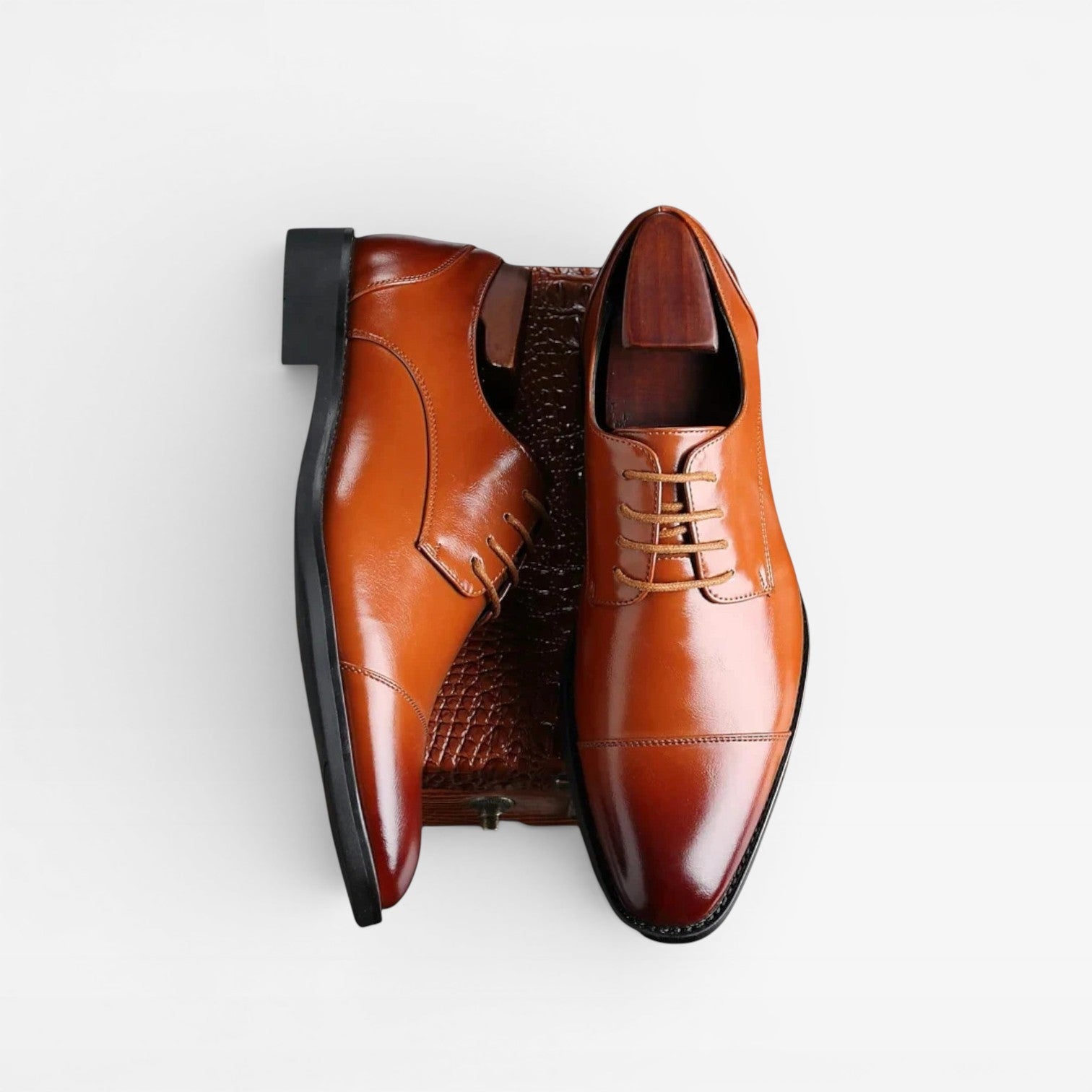 Men’s Classic Oxford Shoes – Leather Dress Shoes for Business & Wedding