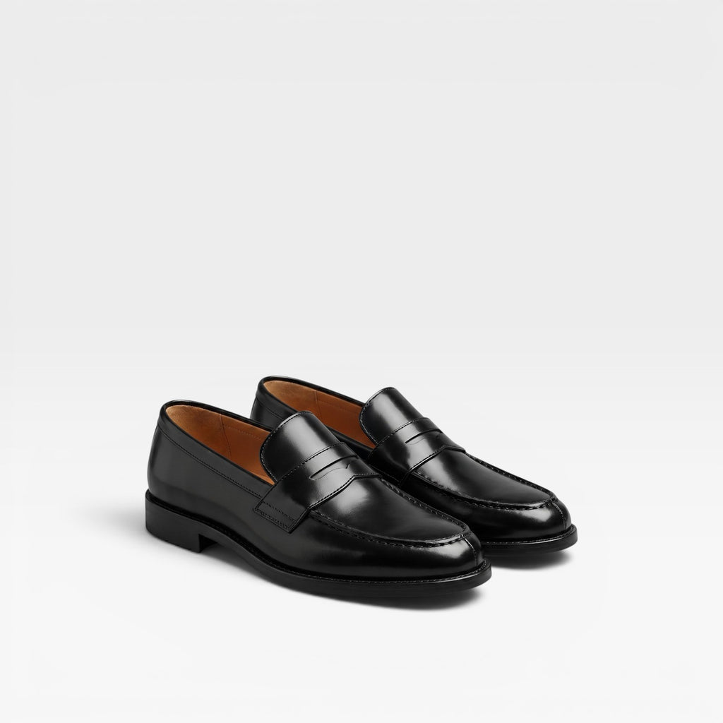 Men's Classic Penny Loafers – Leather Slip On Shoes for Everyday and Business Wear