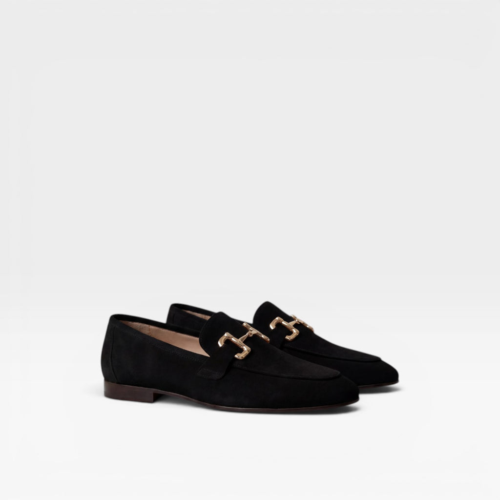 Men's Suede Slip On Loafers – Elegant Chain Detail Classic Style for Everyday and Business Wear