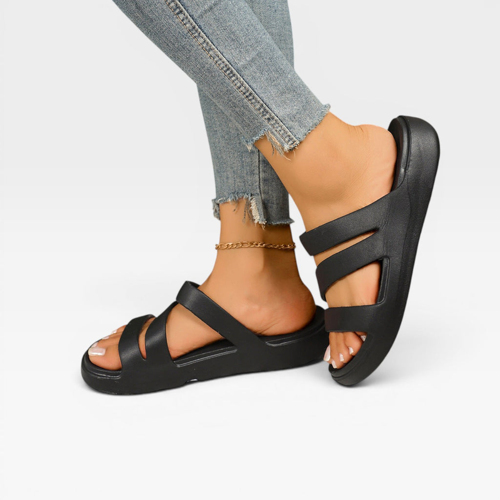 Women's Molded Platform Sandals – Cushioned Cloud Comfort Sandals