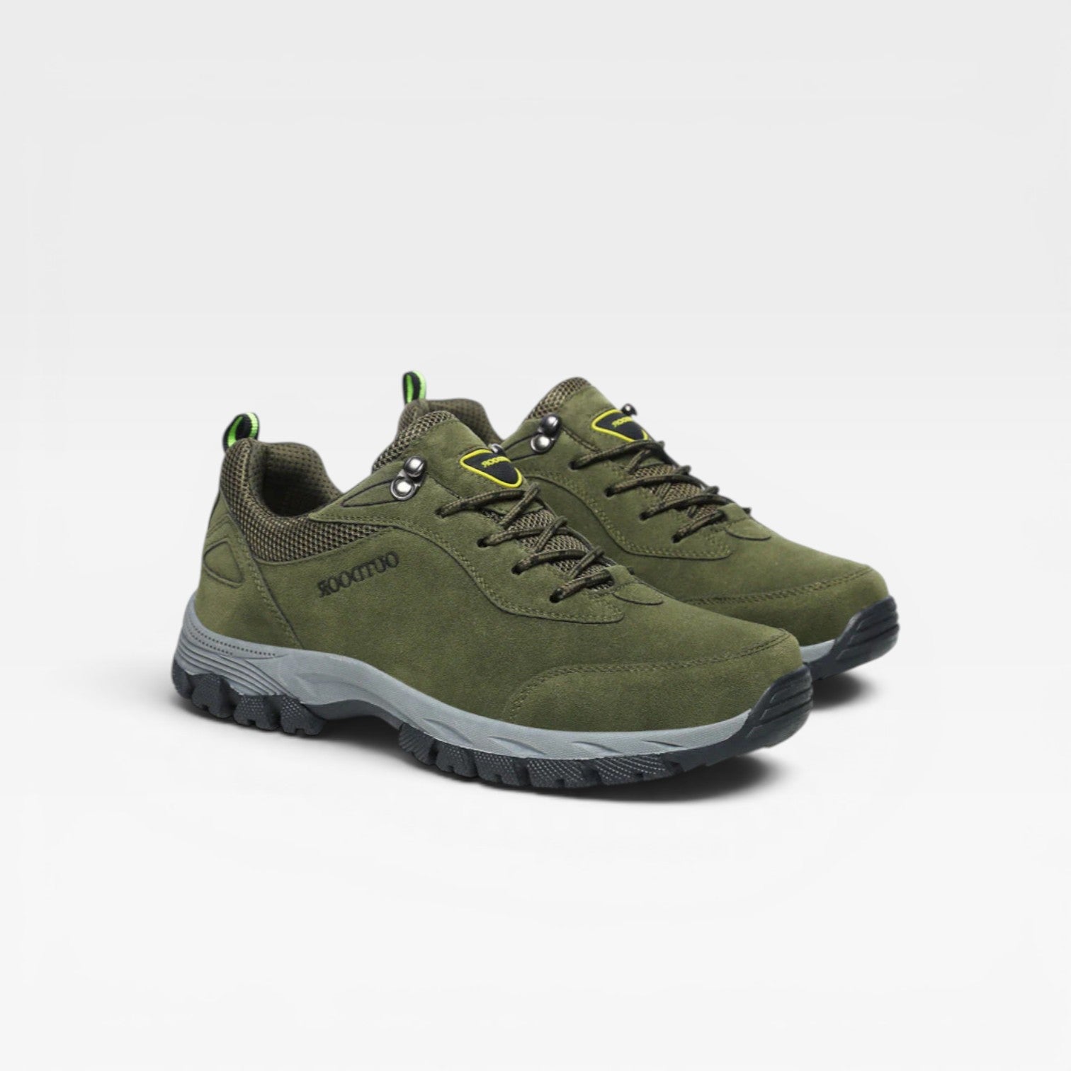 Men's Outdoor Walking Shoes – Suede Lace Up Comfortable Hiking Trainers