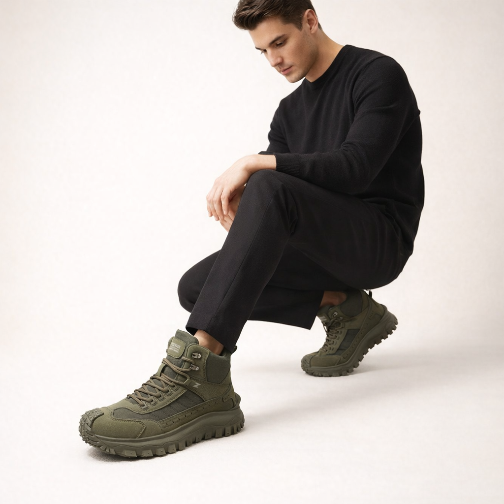 Men's Leather Lightweight Walking Shoes