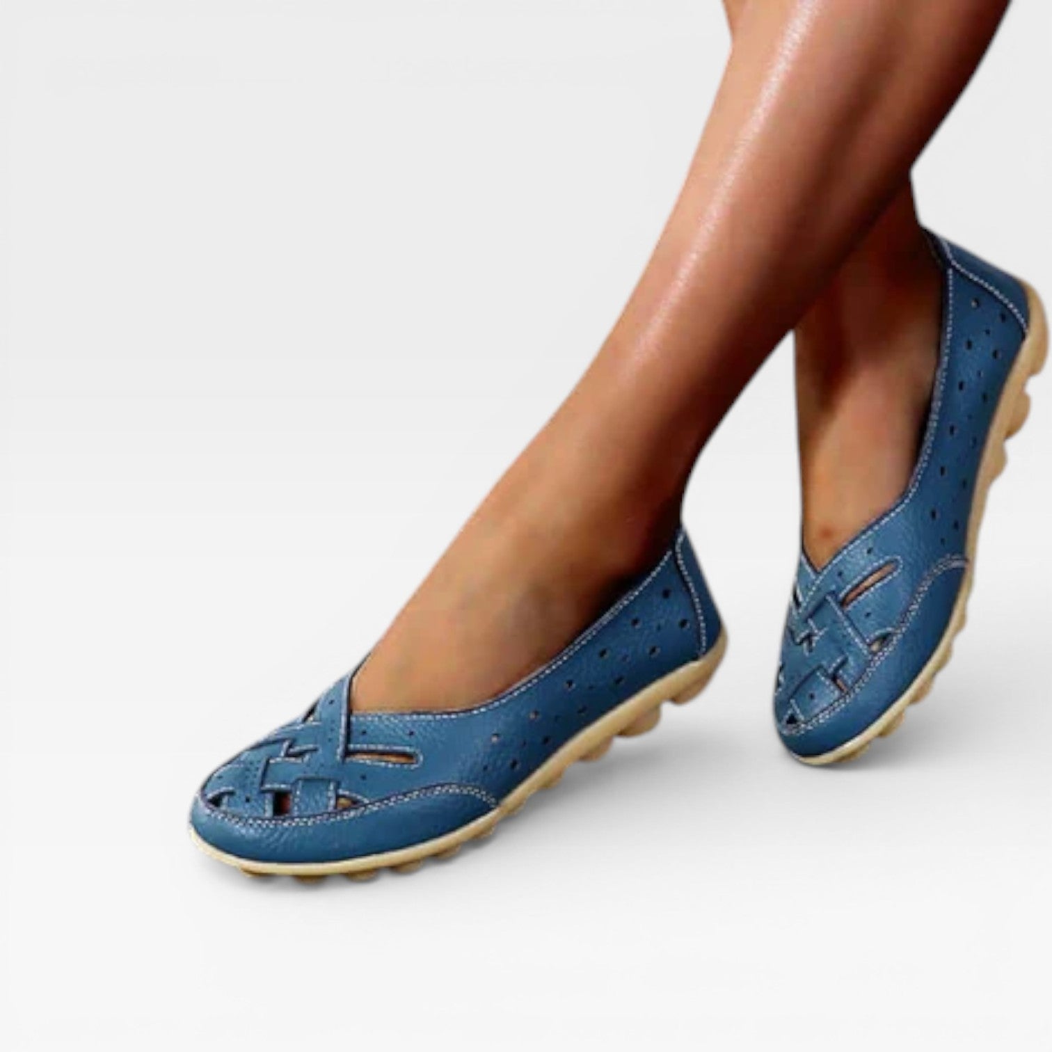 Women’s Breathable Slip-On Loafers – Lightweight Comfort Walking Flats