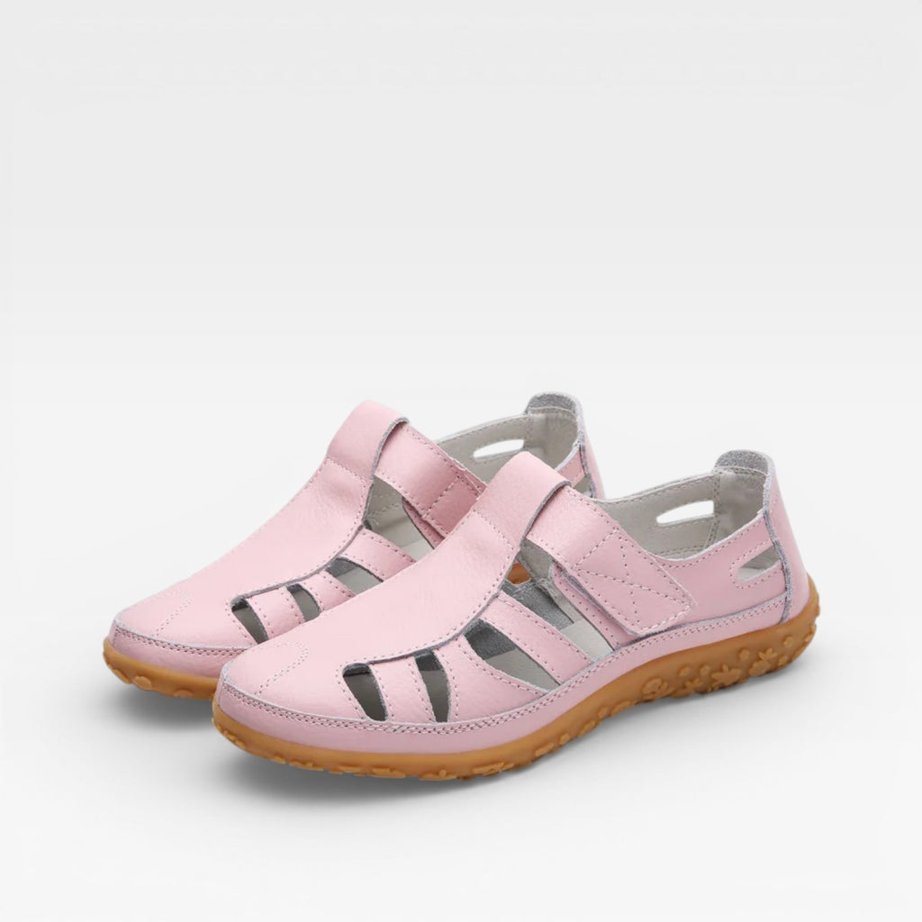 Women’s Closed-Toe Walking Sandals – Breathable Slip-On Comfort Shoes