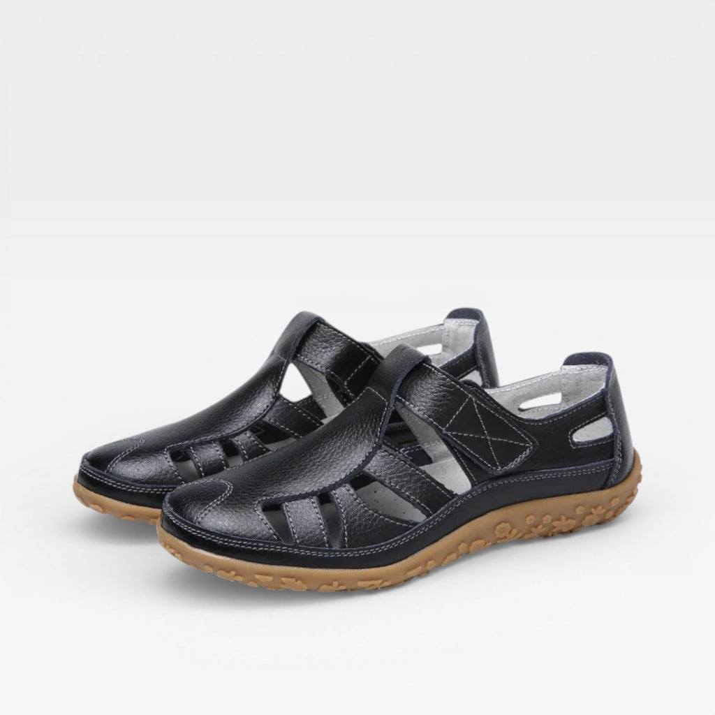 Women’s Closed-Toe Walking Sandals – Breathable Slip-On Comfort Shoes