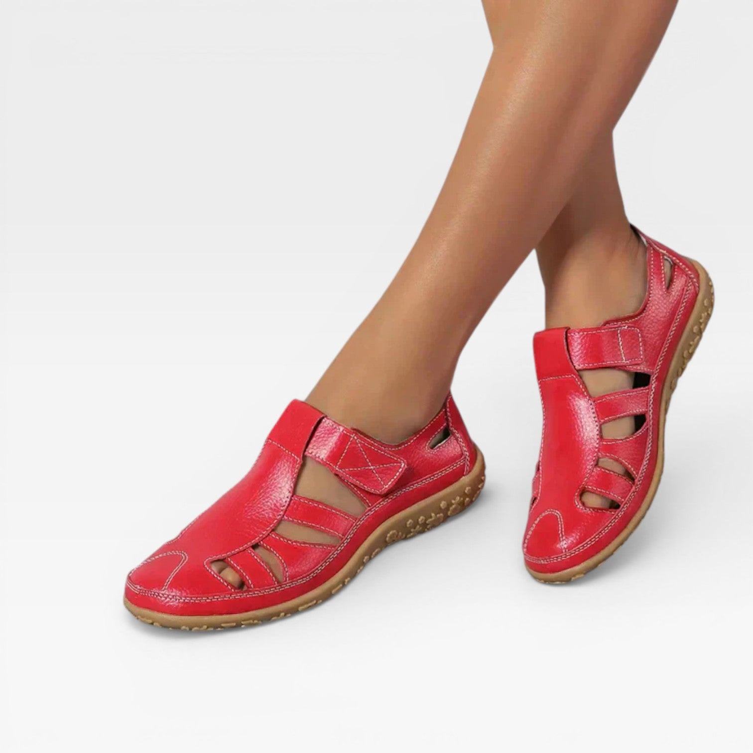 Women’s Closed-Toe Walking Sandals – Breathable Slip-On Comfort Shoes