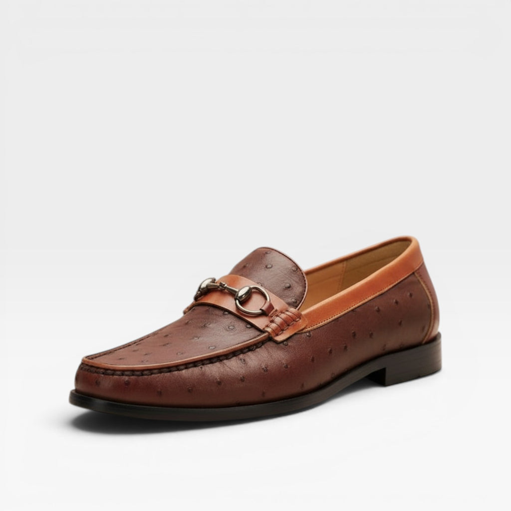 Men's Genuine Leather Bit Loafers – Classic Slip On Smart Dress Shoes