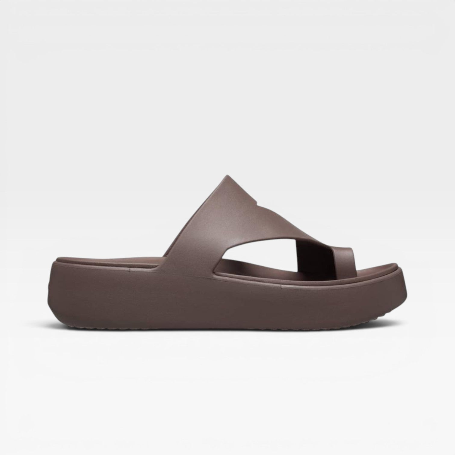 Women's Platform Toe Loop Sandals – Cushioned Slip On Comfort Slides