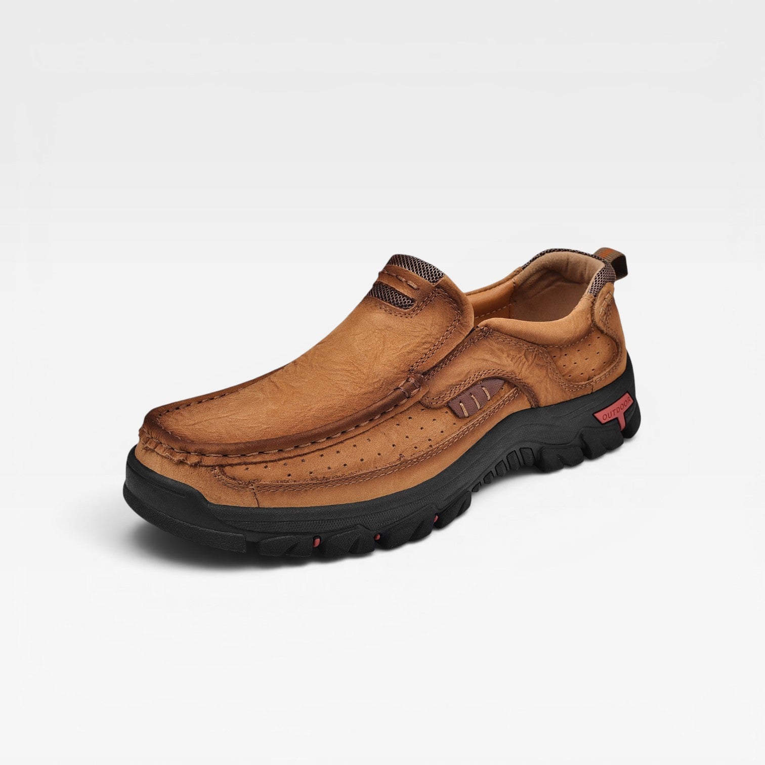 Men's Genuine Leather Ankle Boots – Comfortable Slip On Smart Casual Shoes