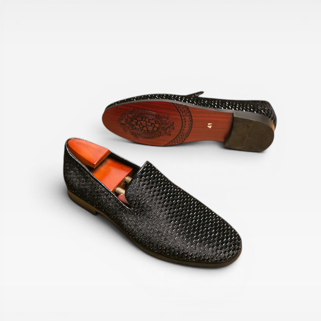 Mocassins en velours pour hommes – Chaussures élégantes à enfiler formelles et chics