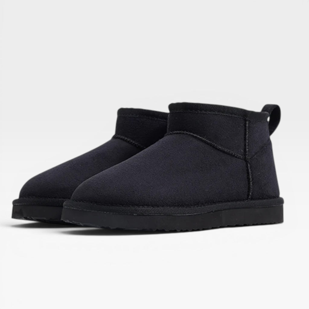 Women's Suede Ankle Boots – Low Cut Cozy Winter Booties