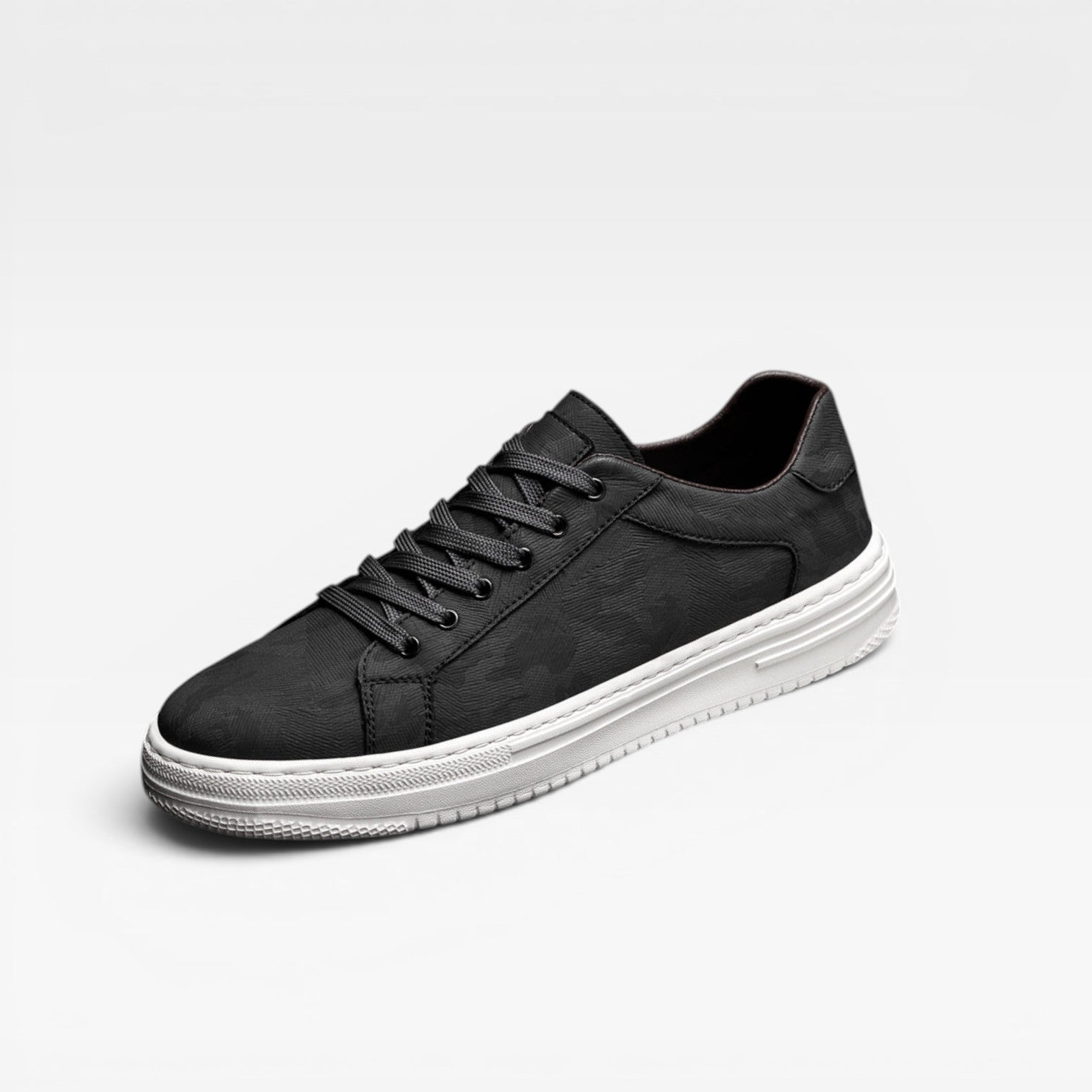 Baskets en cuir pour hommes – Baskets classiques à lacets décontractées et élégantes pour tous les jours