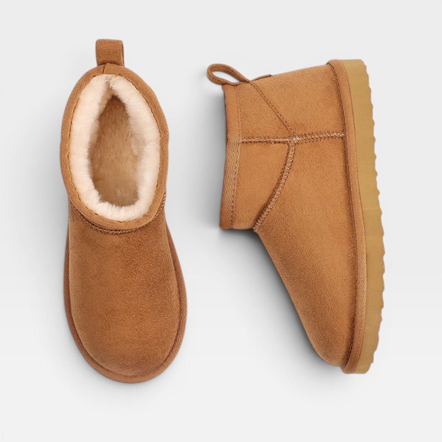 Women's Suede Ankle Boots – Low Cut Cozy Winter Booties
