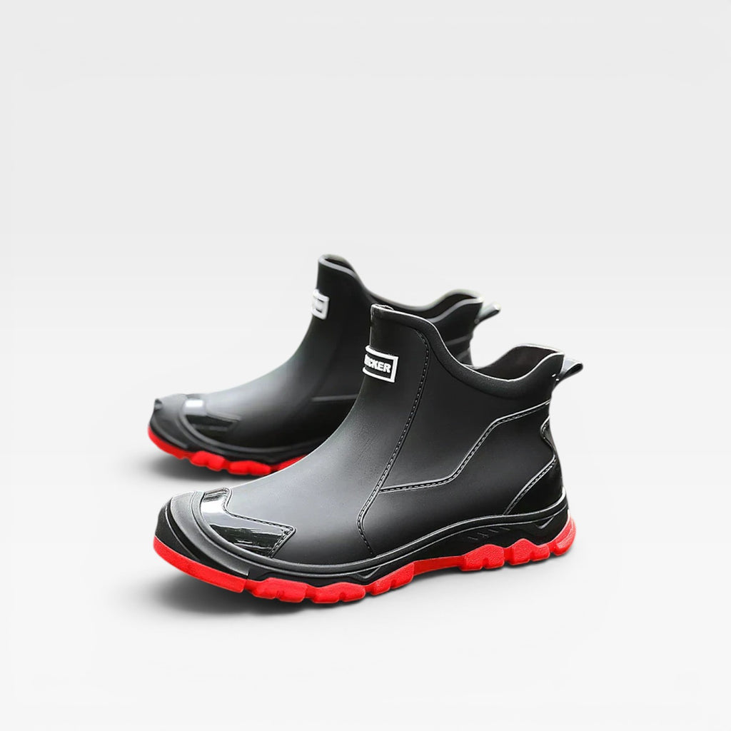 Men's Waterproof Slip On Boots – Ankle High Rugged Sole for Outdoor Wear