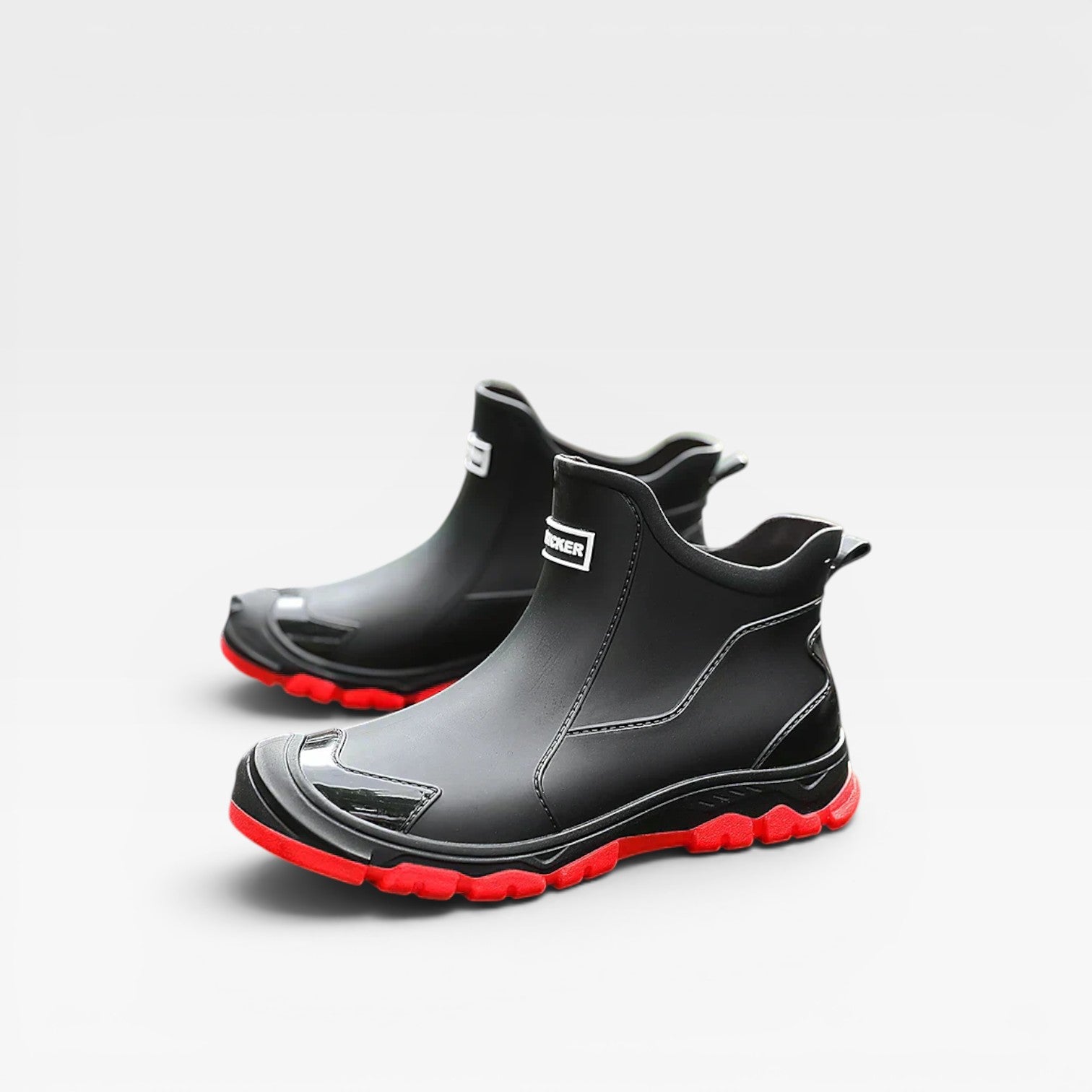 Men's Waterproof Slip On Boots – Ankle High Rugged Sole for Outdoor Wear