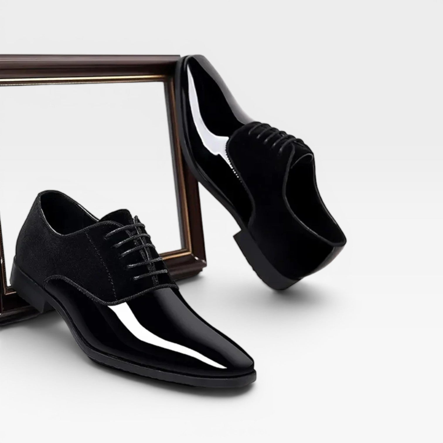 Men's Oxford Dress Shoes – Classic Lace Up Contrast Finish Shoes for Special Occasions