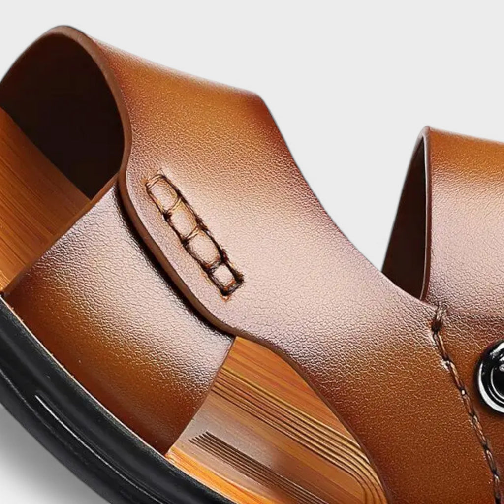 Men’s Classic Leather Sandals for Warm Weather