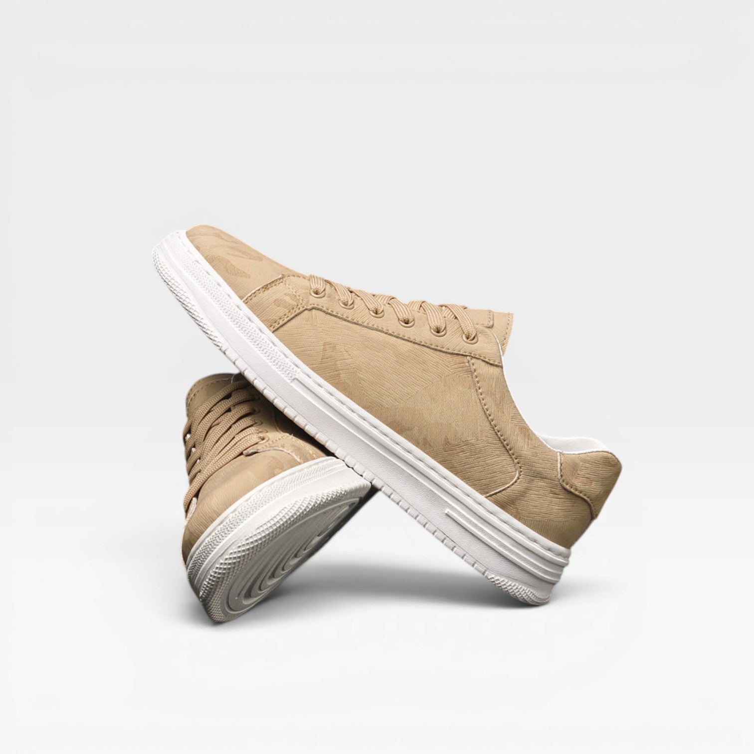 Baskets en cuir pour hommes – Baskets classiques à lacets décontractées et élégantes pour tous les jours
