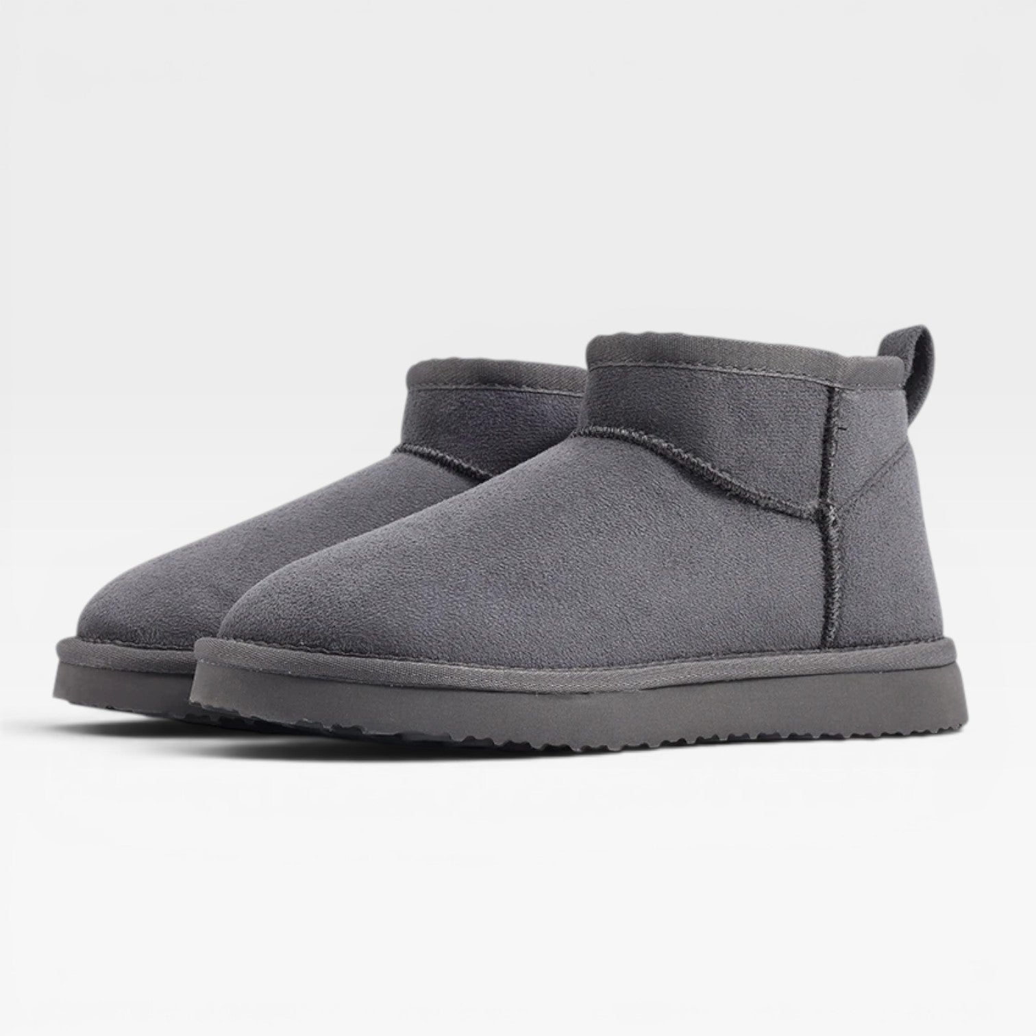 Women's Suede Ankle Boots – Low Cut Cozy Winter Booties