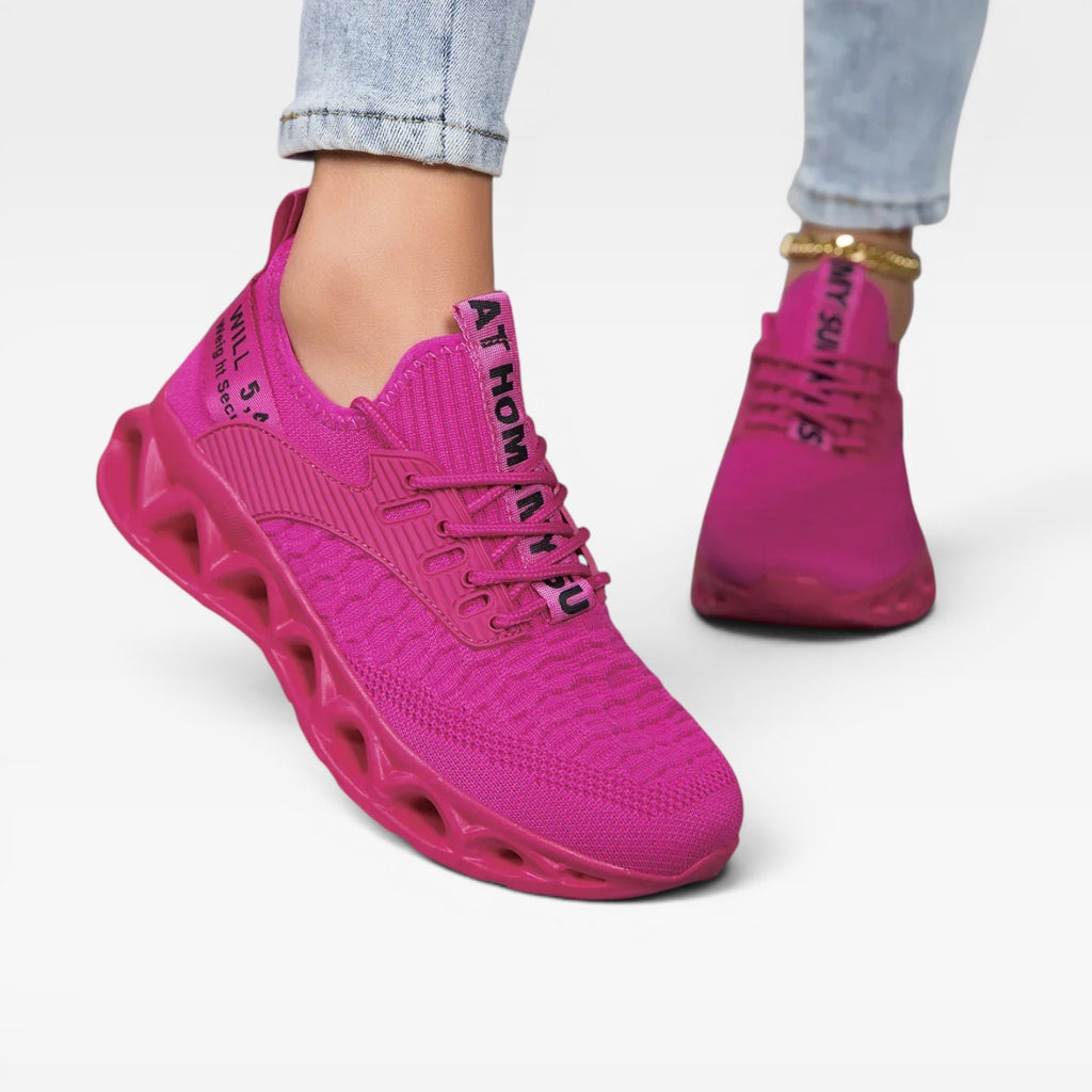 Women's Comfort Sneakers – Cushioned Lace Up Athletic Trainers for Everyday Wear