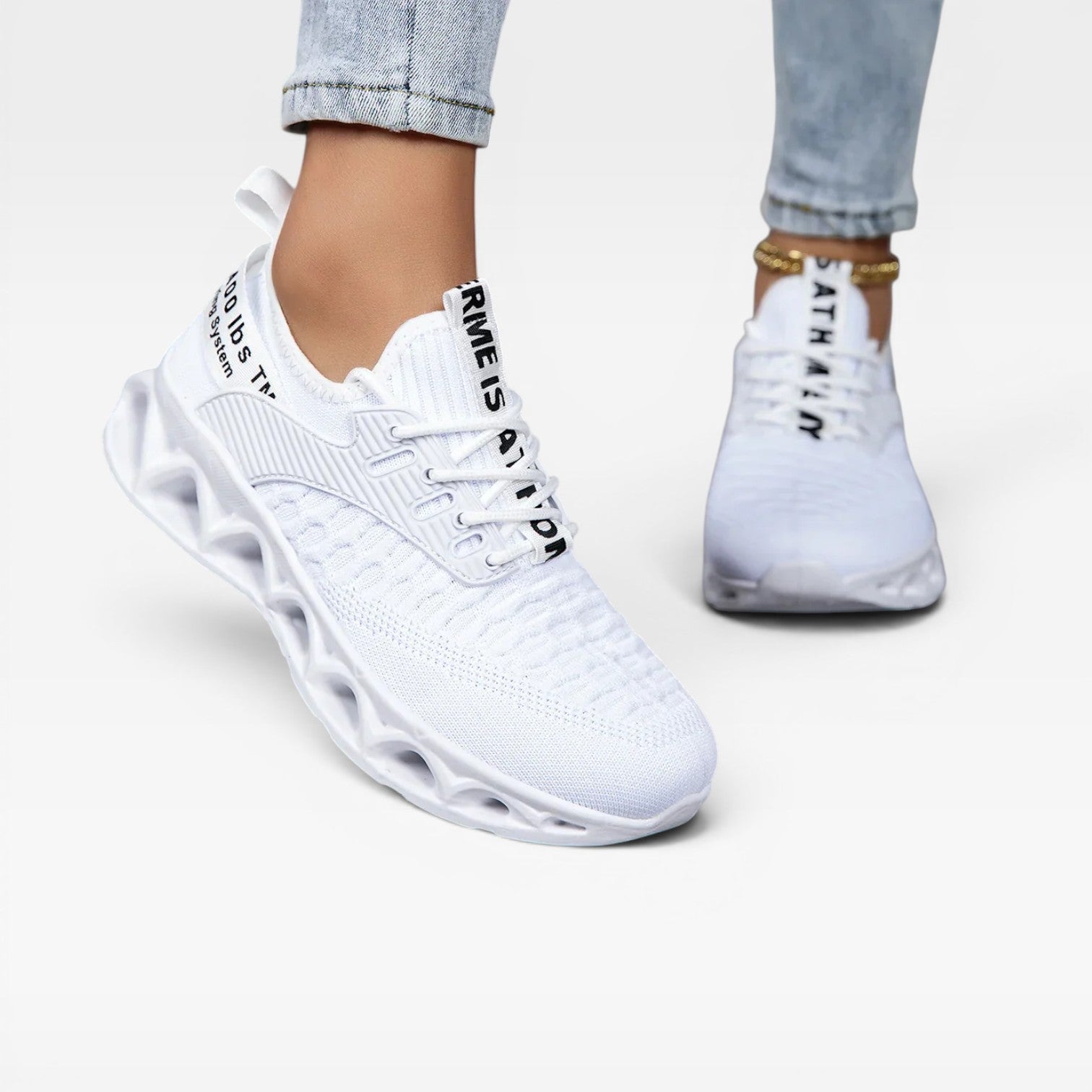 Women's Comfort Sneakers – Cushioned Lace Up Athletic Trainers for Everyday Wear