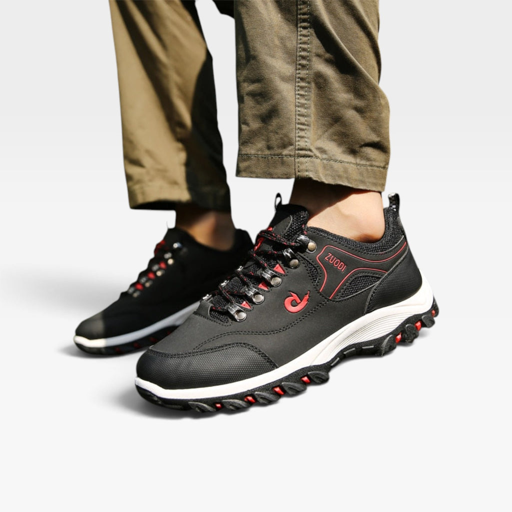 Men's Leather Waterproof Walking Trainers