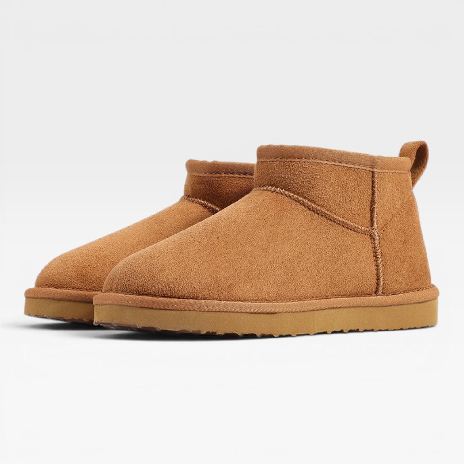 Women's Suede Ankle Boots – Low Cut Cozy Winter Booties