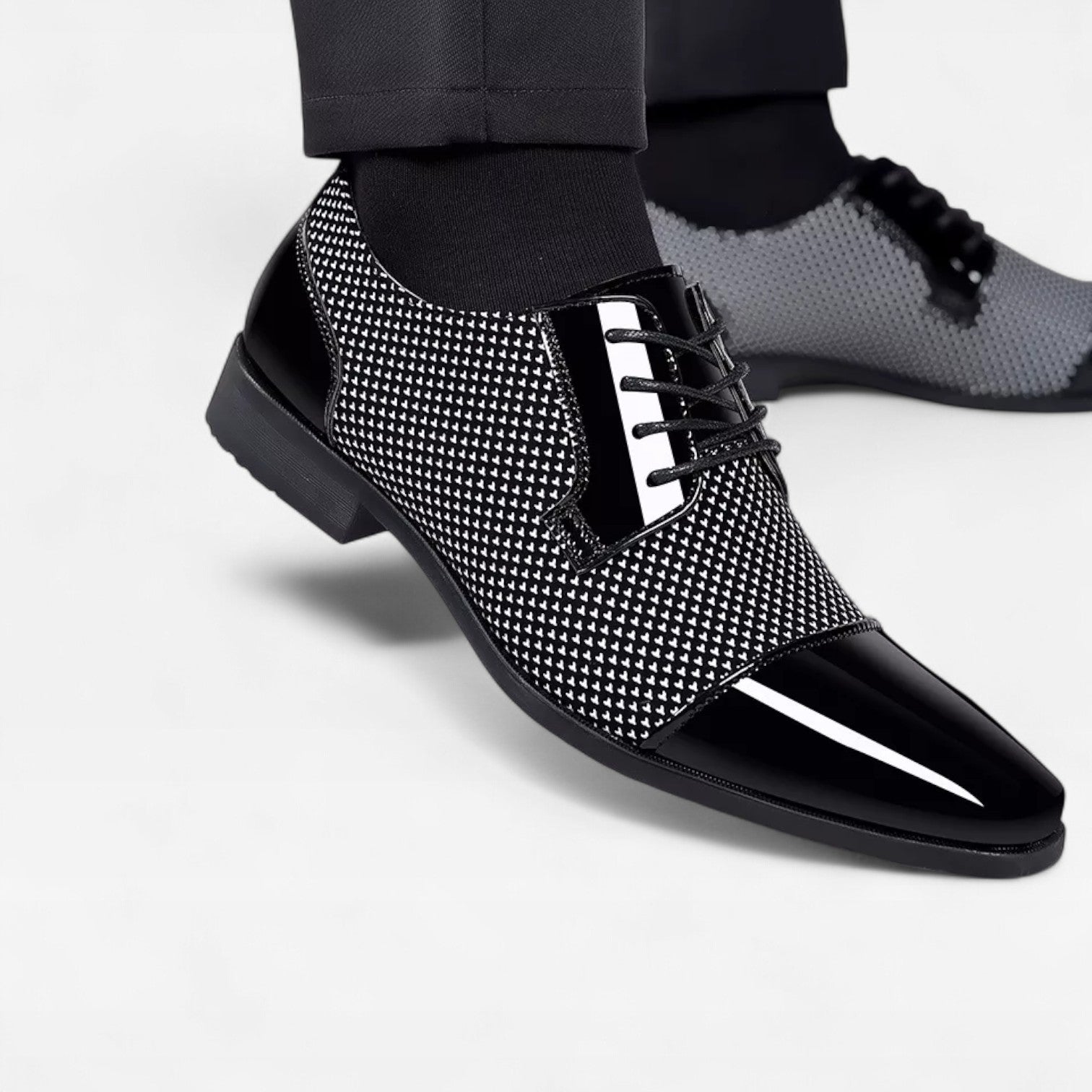 Men’s Dress Shoes – Formal Oxford Lace-Up Wedding Shoes