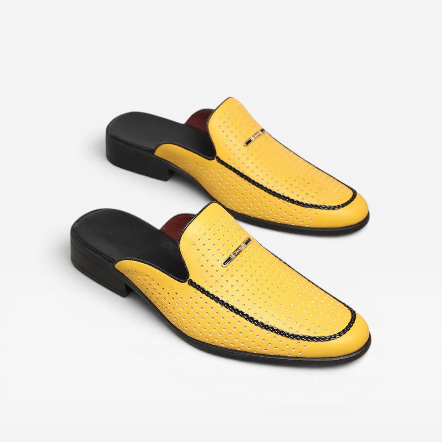 Men's Leather Mules – Backless Slip On Loafers Smart Casual Slides