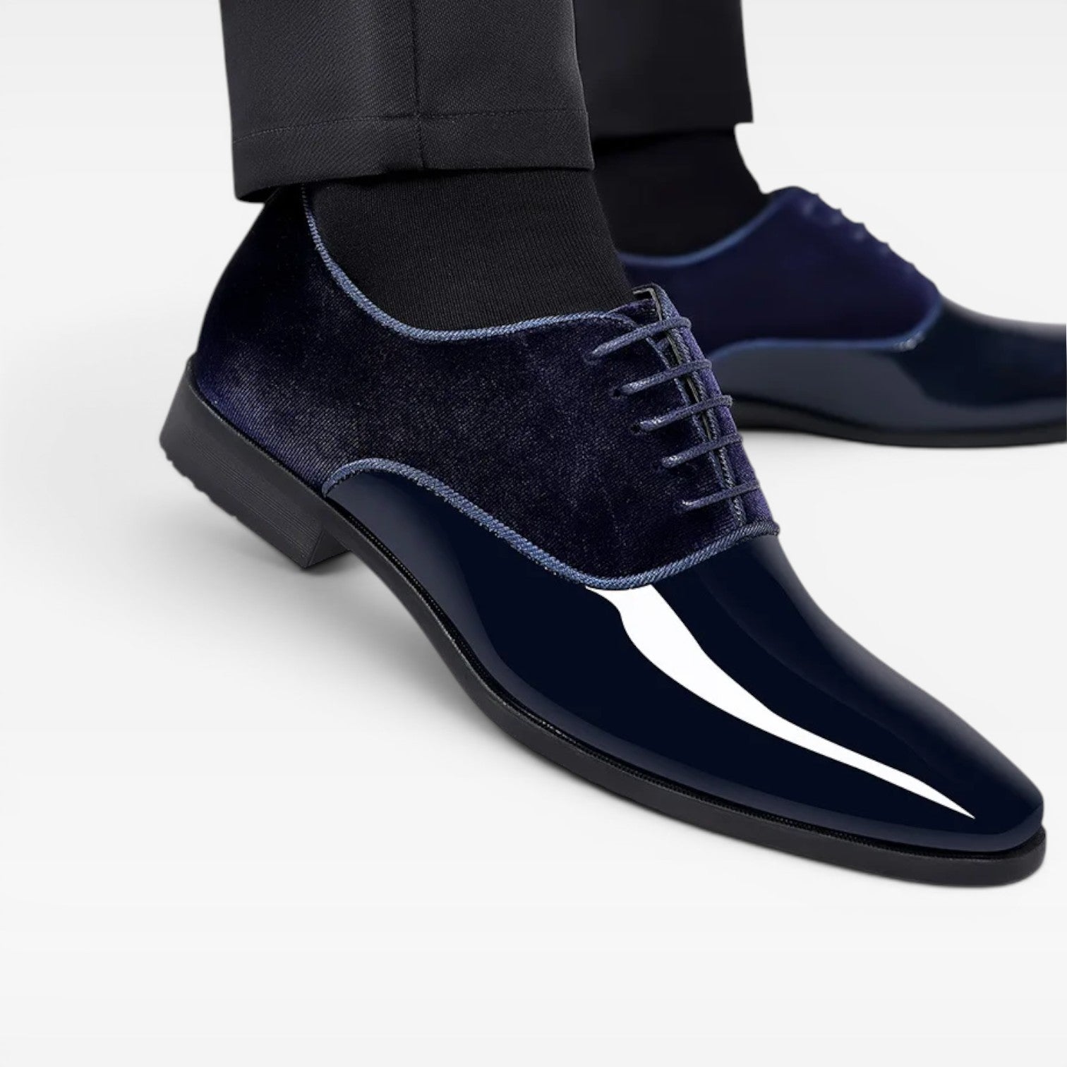 Men's Oxford Dress Shoes – Classic Lace Up Contrast Finish Shoes for Special Occasions